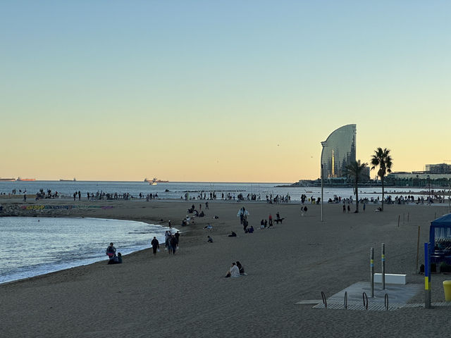 Sun, Sand, and Sea at Barceloneta Beach