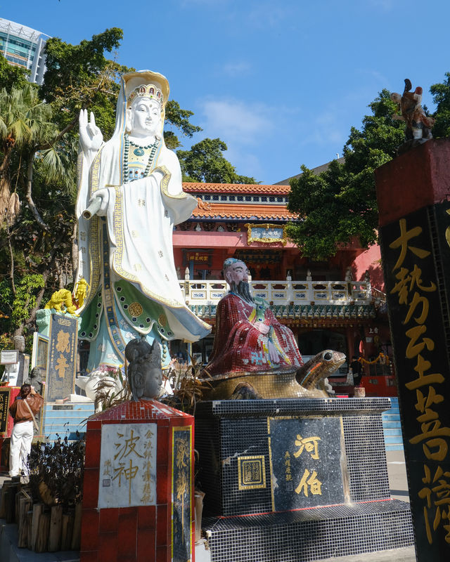 水天一色海邊天后廟
