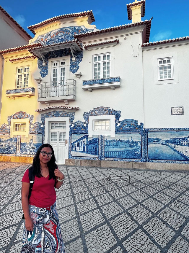 Aveiro Train Station in Portugal