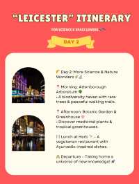 Leicester itinerary 🇬🇧