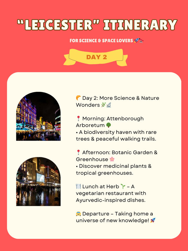 Leicester itinerary 🇬🇧