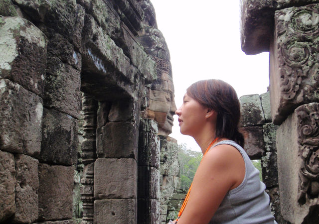 Whispers of Stone: A Morning at Bayon Temple