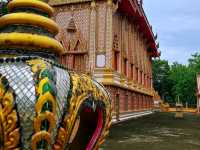 วัดชนะชัยศรี (วัดเกาะ) อุโบสถแบบไทย-ลาว ดั้งเดิม