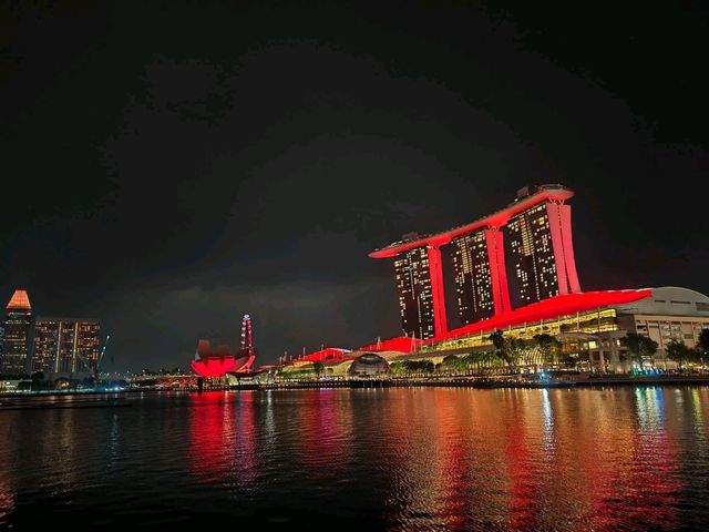 Beautiful Nightview at Marina Bay Sands 