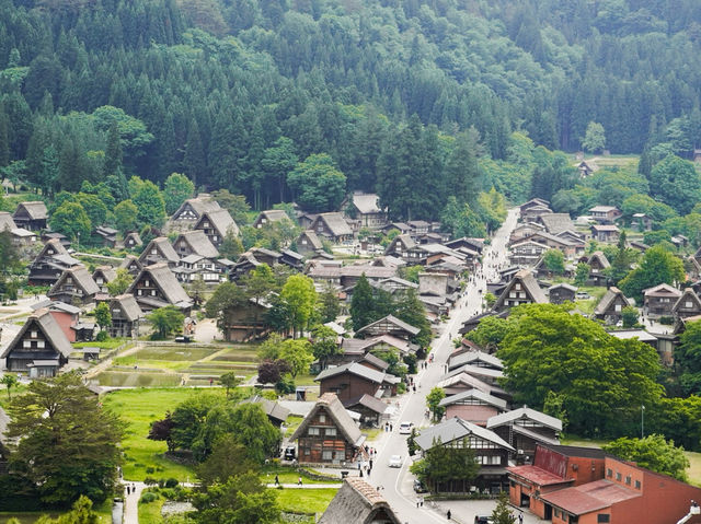 【夏日合掌村散策】在綠意與山風中，一人一支霜淇淋的悠閒午後🍦🌿