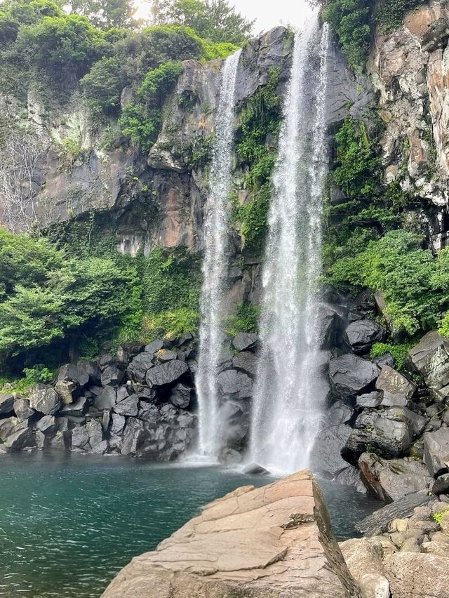 Jeongbang Waterfall: Nature’s Curtain by the Sea