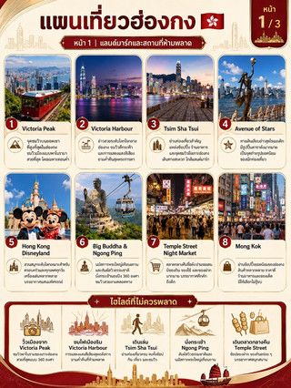 🇭🇰 แผนเที่ยวฮ่องกง 3 วัน 2 คืน เที่ยวครบ กินอร่อย ช้อปสนุก! ✨