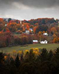 秋日裡的佛蒙特州農場生活！