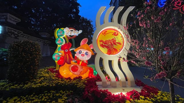 廣州文化公園2024迎春花會亮燈啦（續）！