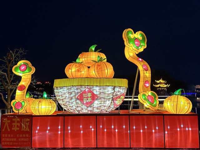大德之州｜德州董子園步行街燈會之夜