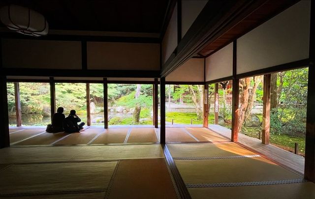 叡山電鐵「瑠璃光院」的途中可以去|蓮華寺。