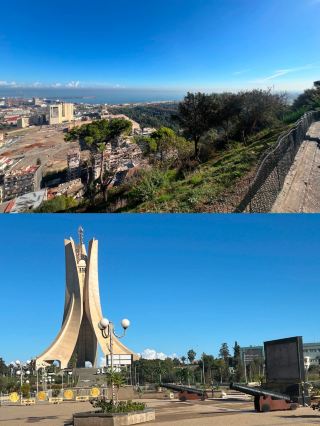 Algiers, a city in North Africa. 