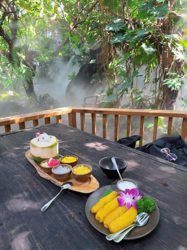 🇹🇭曼谷市區必衝！走進「愛麗絲仙境」森林咖啡館🌴
