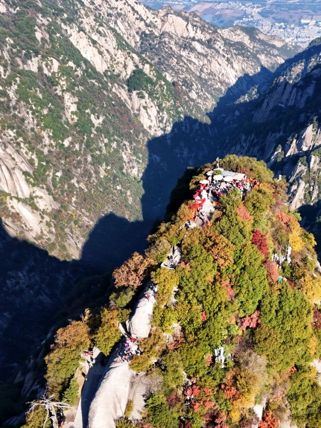 秋遊華山就選北峰線 索道直達的絕美秋景！