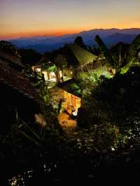 世遺翁基古寨~在景邁山千年布朗古寨,賞夕陽晚霞