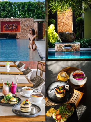 The pool at Hasebo Hotel is so therapeutic!