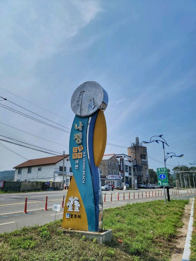오토캠핑장과 물놀이장이 있는 경주 해수욕장🏖