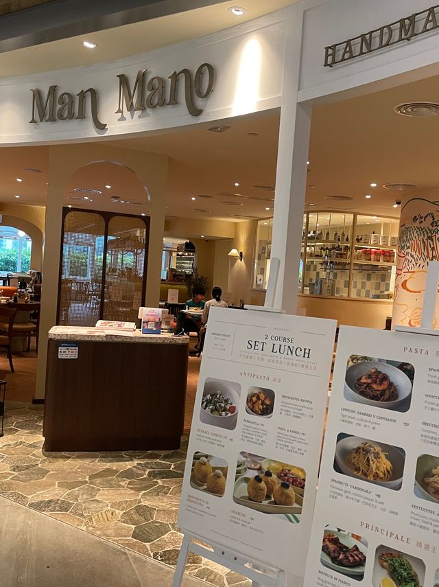 東涌最新正宗意大利🇮🇹餐廳🍴Man Mano🫶🏻必食火箭菜松露面包