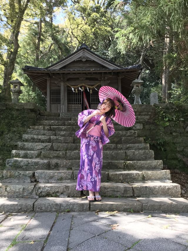 일본 대마도 여행 기모노 유카타 체험