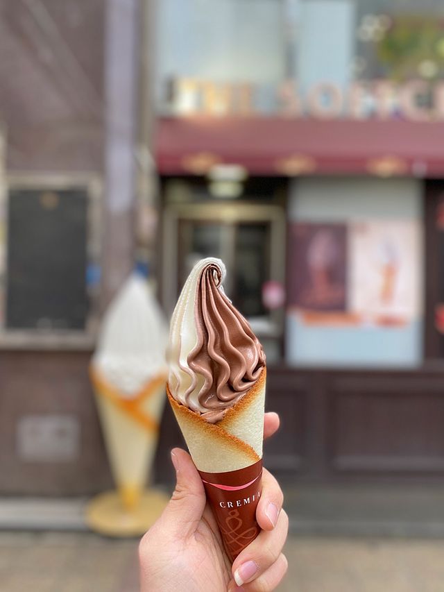 삿포로 크리미아 아이스크림🍦쿠크다스와 홋카이도 유제품의 완벽조합