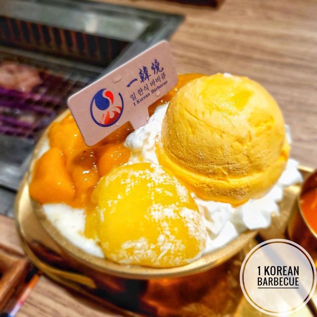 芒果糯米糍3.6牛乳雪花冰｜一韓燒