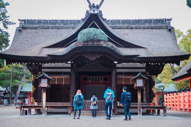 นั่งรถไฟไปขอพรที่ศาลเจ้าสุมิโยชิกันค่ะ