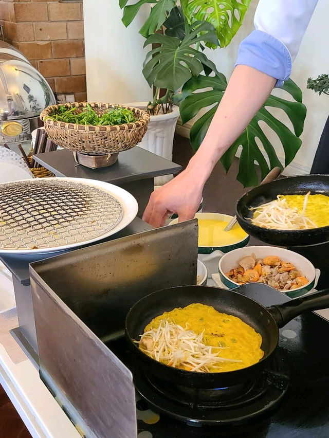 サンライズ ビーチ ホテル & スパ ニャチャンの朝食