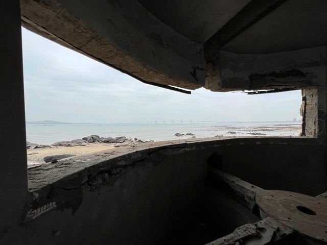 金門-需要走過海才能到的|建功嶼|（海面美景一覽無遺）