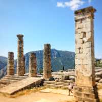 世界遺産のデルフィ古代遺跡