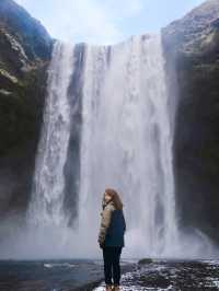 冰島🇮🇸 冰島最美瀑布Skogafoss 彩虹瀑布