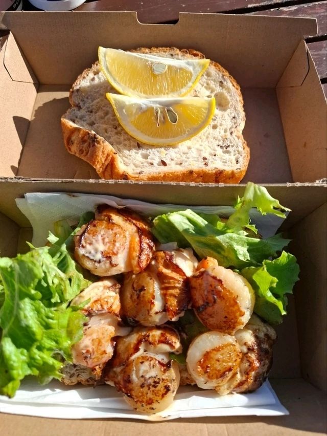 【紐西蘭南島】凱庫拉Kaikoura 真「路邊」攤 海鮮BBQ