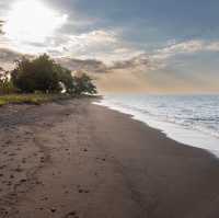 Black beach in Lombok