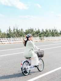 自転車が乗り放題の青空サイクリングスポット✨