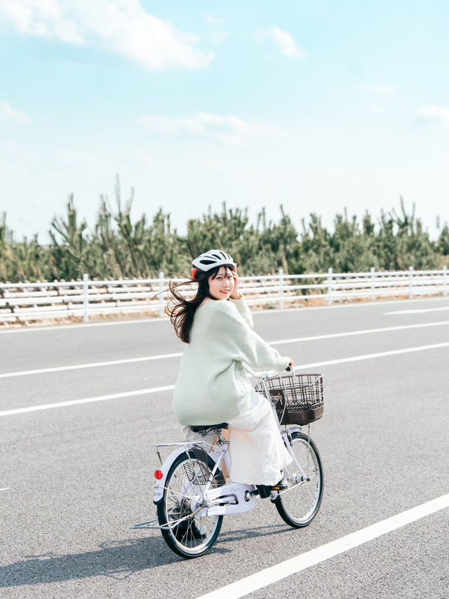 自転車が乗り放題の青空サイクリングスポット✨