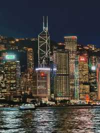 【香港維多利亞港】白天藍天白雲下的港景🔥🔥，必去景點🏖️