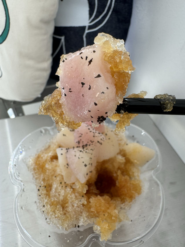 【福岡カフェ】桃と紅茶の相性抜群のかき氷🍧