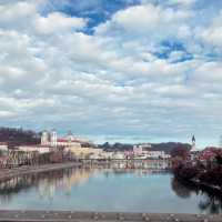 독일과 오스트리아 국경지역 도시 Passau 