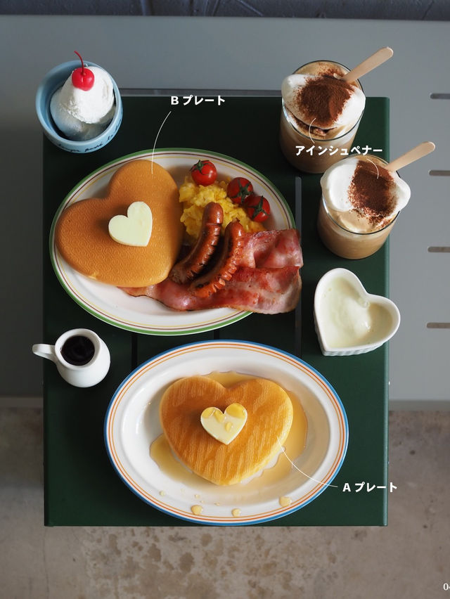 【新大久保】新登場のハートのパンケーキがかわいすぎる🫶