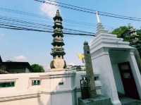泰國曼谷著名寺廟景點：阿農卡蘭寺Anongkharam Worawihan Temple。阁楼式的寺庙，適合拍照打卡觀光旅遊！