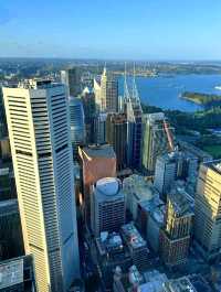 360° overlooking the breathtaking Sydney cityscape on The Sydney Tower Eye. 