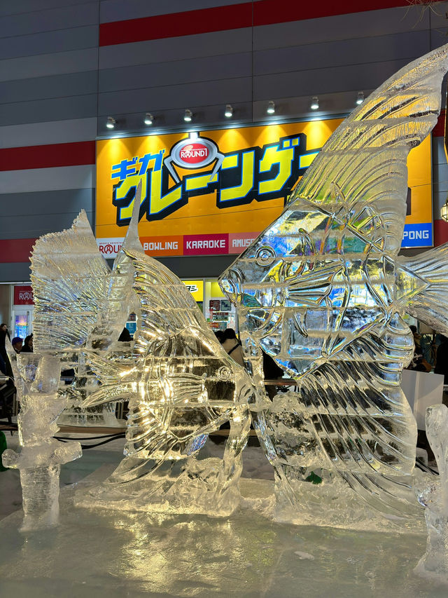北海道　札幌観光　2025さっぽろ雪まつりススキノ会場が暑い！