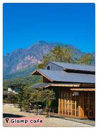 Minimal cafe with good mountain view