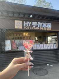 中国でバズってるフラワーアイスと手書き風カード💐