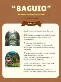 Baguio itinerary for Couples 