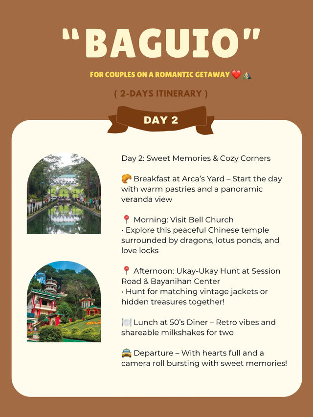 Baguio itinerary for Couples 