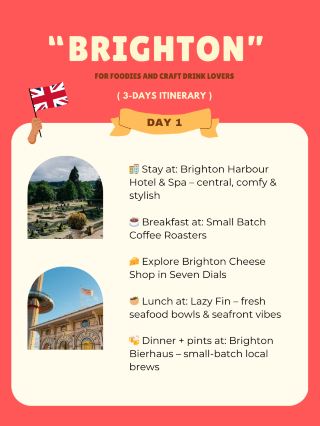 Brighton 3-days itinerary 💞