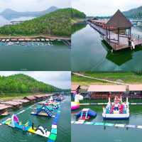 พักแพเขื่อนศรีนครินทร์ ล่องแพเปียก เล่นสวนน้ำ