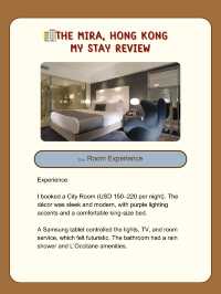 🏨 The Mira Hong Kong – Trendy & Design-Forward