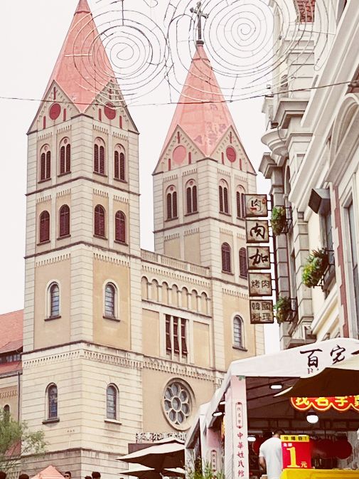⛪ Qingdao's Sacred Landmark: St. Michael's Cathedral - Where European Faith Meets Chinese Skies! 🌤️ ⛪ Qingdao's Sacred Landmark: St. Michael's Cathedral - Where European Faith Meets Chinese Skies! 🌤️