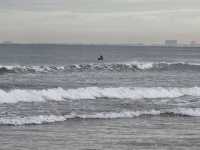 베트남 다낭 미케비치의 아름다운 일몰